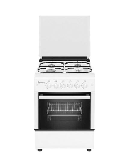 CUISINIERE FERRE 4 FEUX 50/50  BLANC F5C40G2