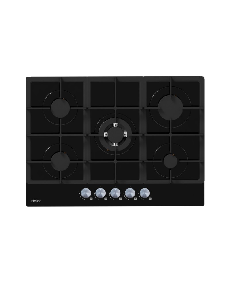 PLAQUE ENCASTRABLE HAIER A GAZ NOIR 5FEUX 90/60  HOB790B