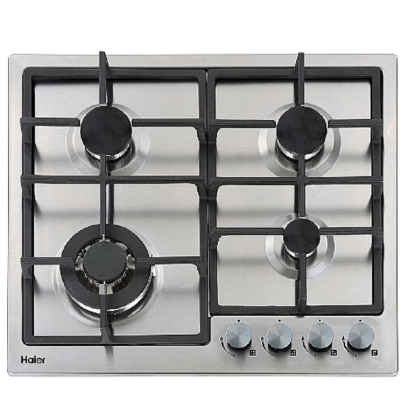 PLAQUE ENCASTRABLE HAIER A GAZ INOX 4FEUX 60X60 HOM-760SS