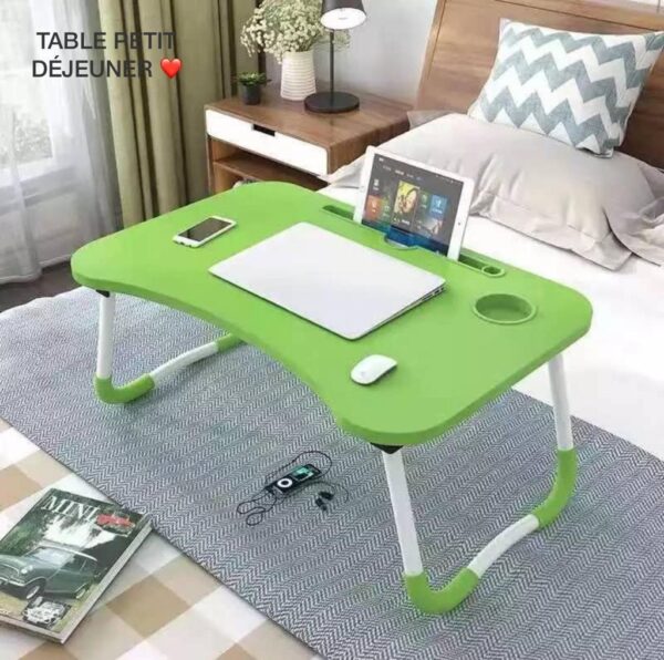 Bureau d'écriture portable pliable réglable avec pieds