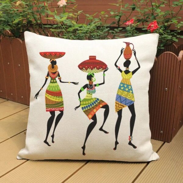 Ouss vide dimension 45/45-Ouss avec décoration africaine #004 – Image 4