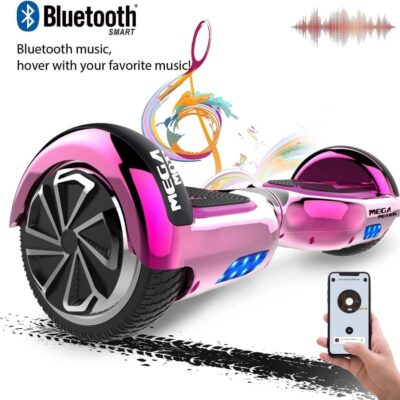 Hoverboard – ROUES LED 6,5 pouces  avec Haut-Parleur Bluetooth – Mega Motion