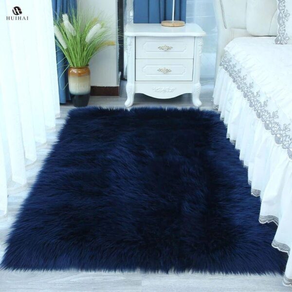 Tapis de sol en fourrure chaud et doux – Image 2