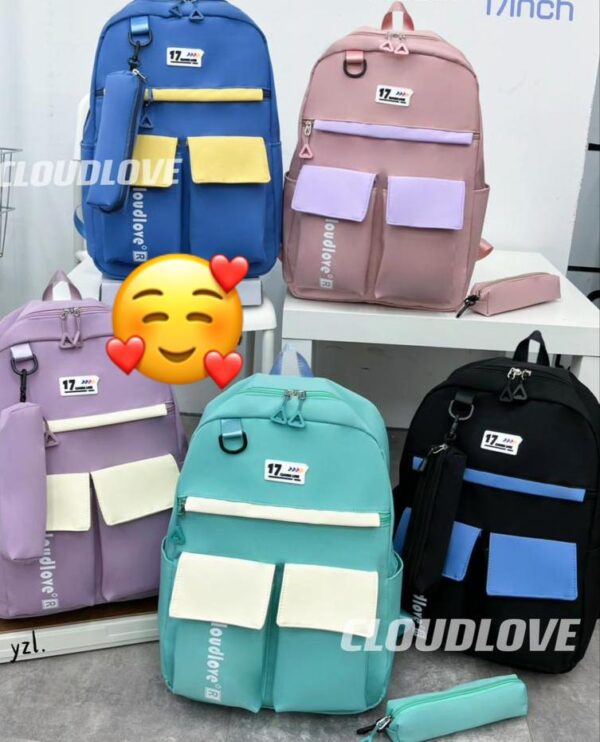 Sac d'école Simple à la mode, sac à dos mignon pour adolescants
