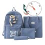 Set Sac À Dos Unicolore , Sac À Dos , Sac À Main , Sacoche , Papeterie Sac , Adapté Pour Collège